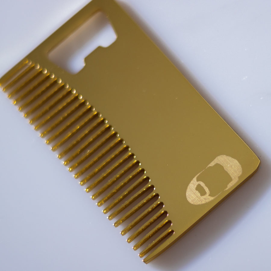 Premium Wallet Beard Comb & Bottle Opener
